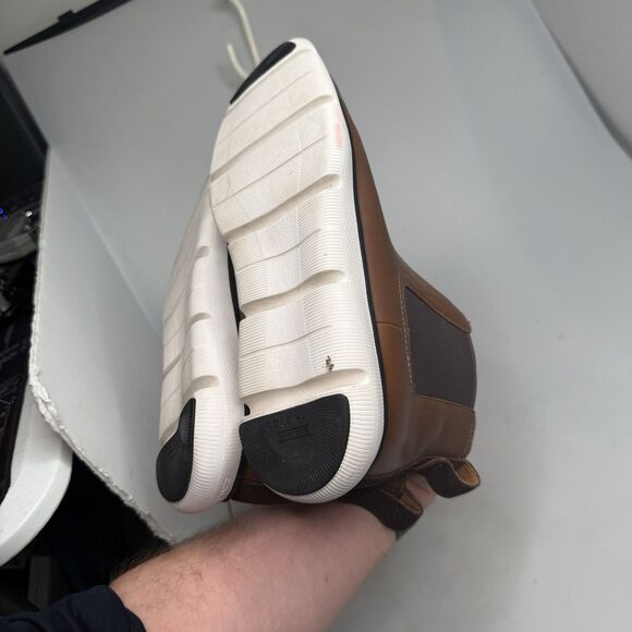 Cole Haan Zerogrand Waterproof Chelsea Boots Men’s 8.5 Brown Leather C34240 - Picture 13 of 16